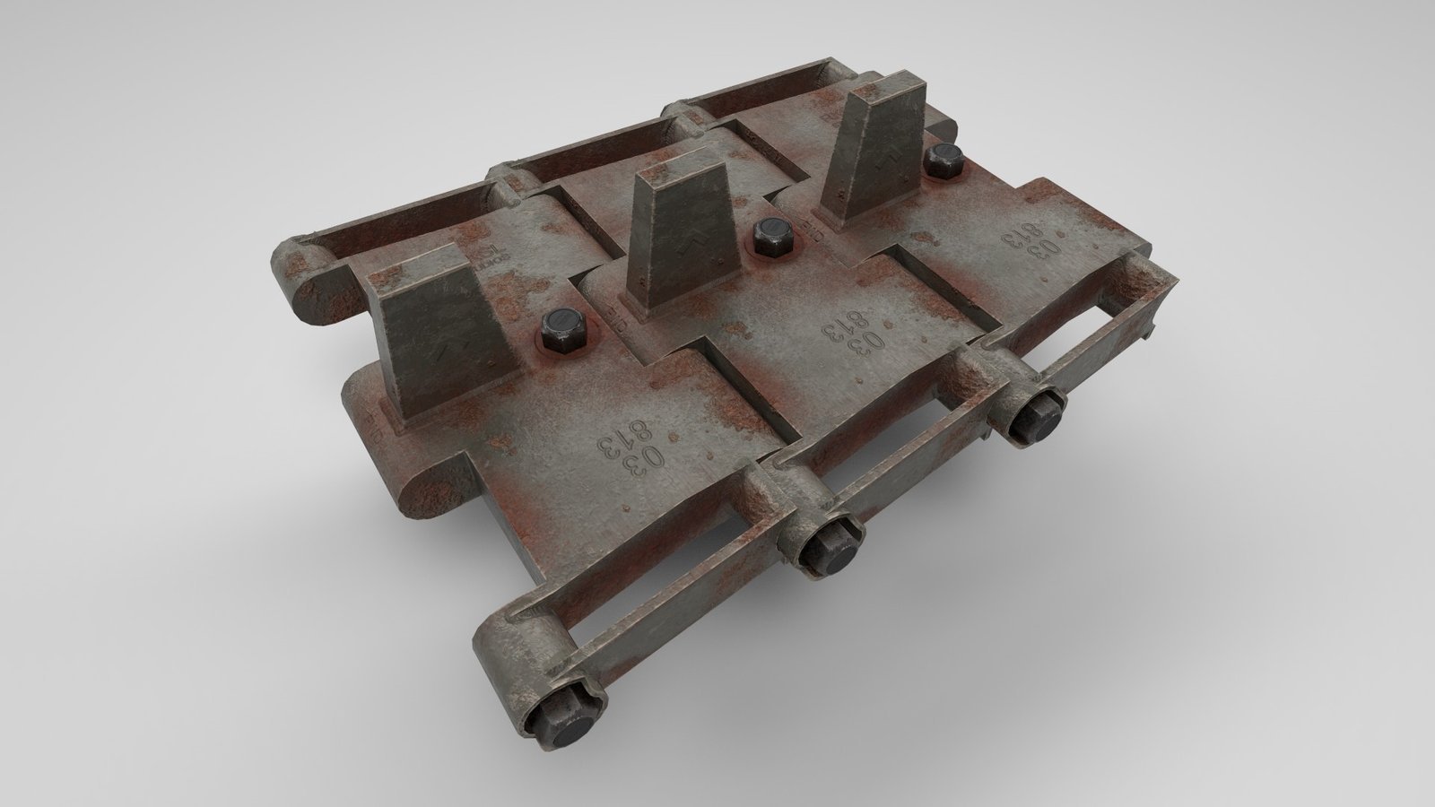 Tracked vehicle component model detail